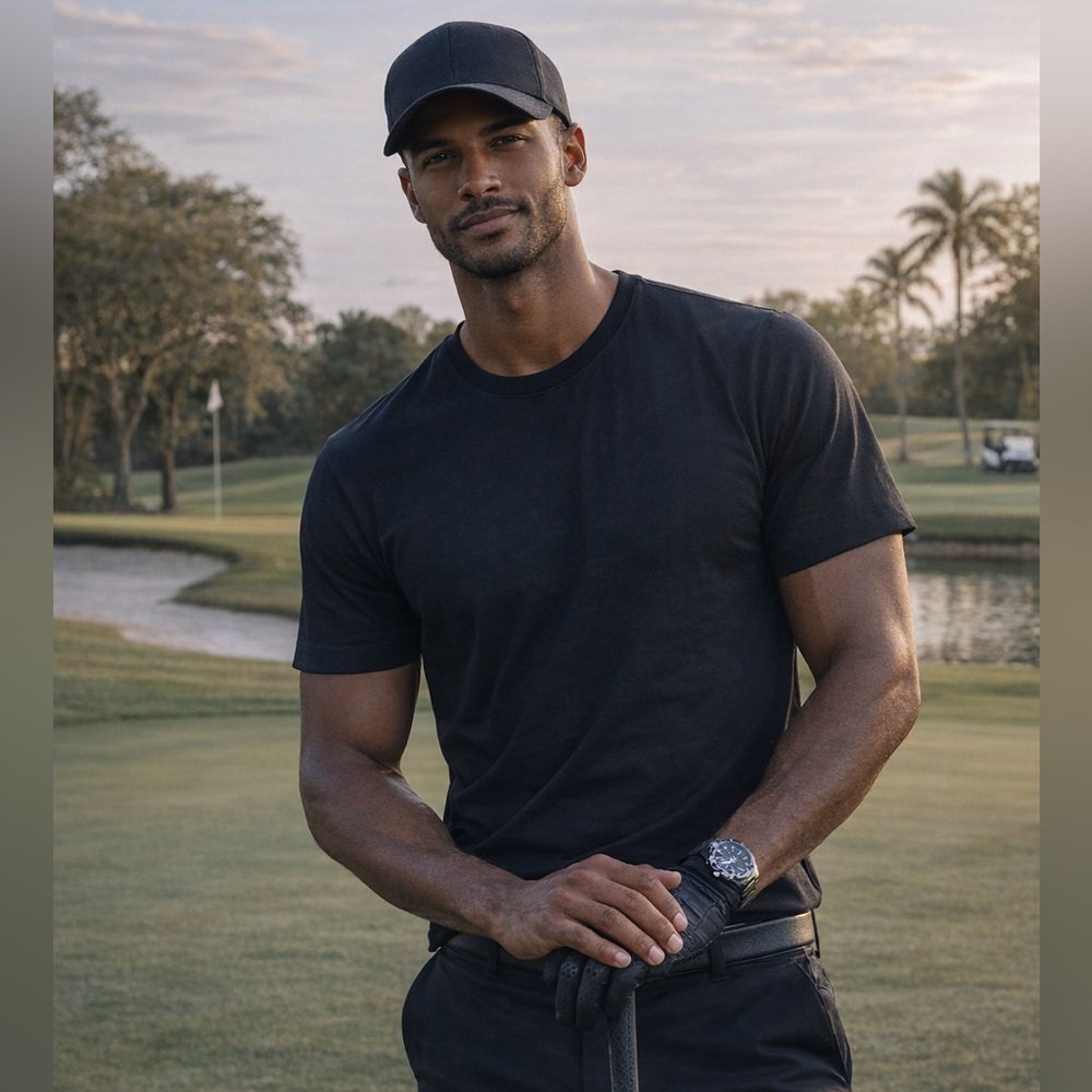 HOD Brand Classic Black Short Sleeve Men's Tee $6 Each NWT
